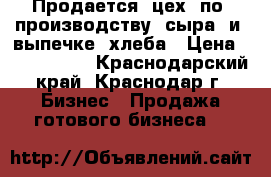 Продается  цех  по  производству  сыра  и  выпечке  хлеба › Цена ­ 7 300 000 - Краснодарский край, Краснодар г. Бизнес » Продажа готового бизнеса   